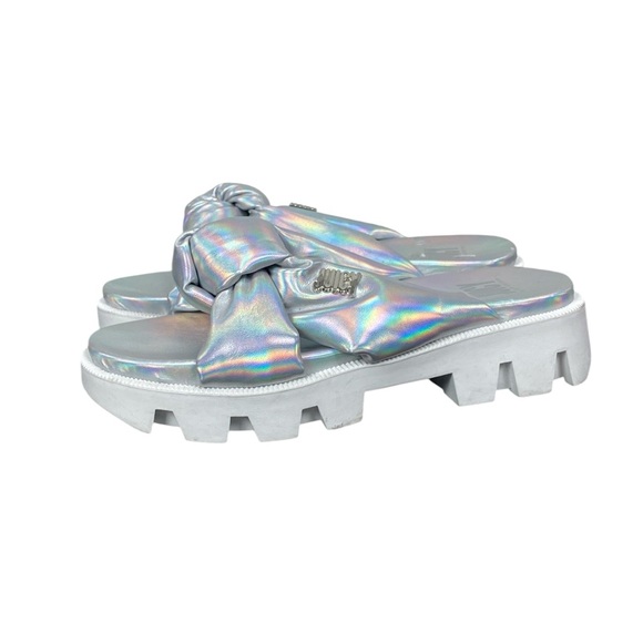 Juicy Couture Shoes - Juicy couture hologram open toe sandals